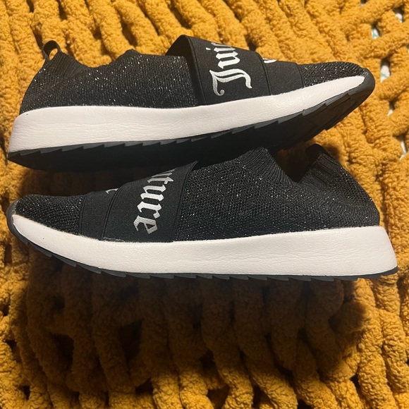 Juicy Couture Kids Black Sparkle Sneakers - Picture 2 of 3